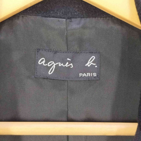 アニエスベー agnes b. PARIS アンゴラウール 3B チェスターコート レディース