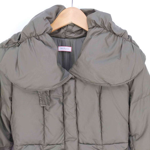 マックスアンドコー MAX & CO. QUILTED COAT ショールカラー ダウンコート レディース JPN:36