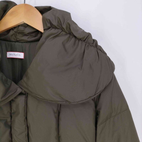 マックスアンドコー MAX & CO. QUILTED COAT ショールカラー ダウンコート レディース JPN:36