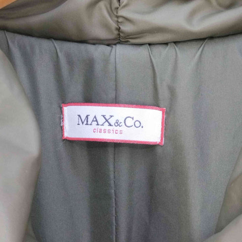 マックスアンドコー MAX & CO. QUILTED COAT ショールカラー ダウンコート レディース JPN:36