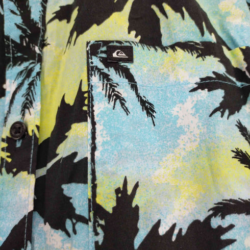 クイックシルバー Quiksilver ヤシの木柄アロハシャツ メンズ JPN:L