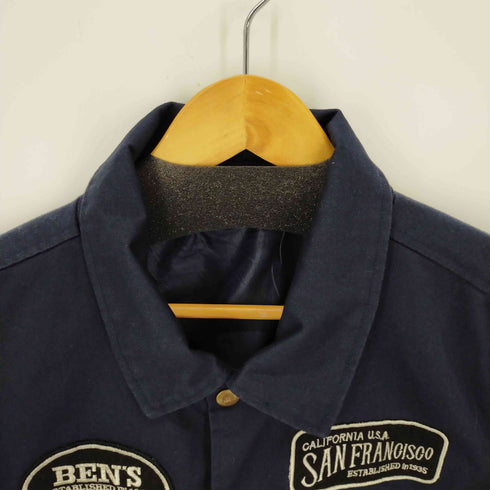 ベンデイビス BEN DAVIS ポリコットン ワッペンコーチジャケット ワークジャケット メンズ JPN:L