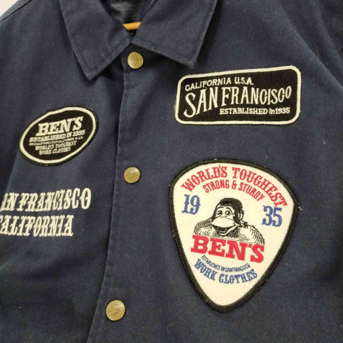 ベンデイビス BEN DAVIS ポリコットン ワッペンコーチジャケット ワークジャケット メンズ JPN:L