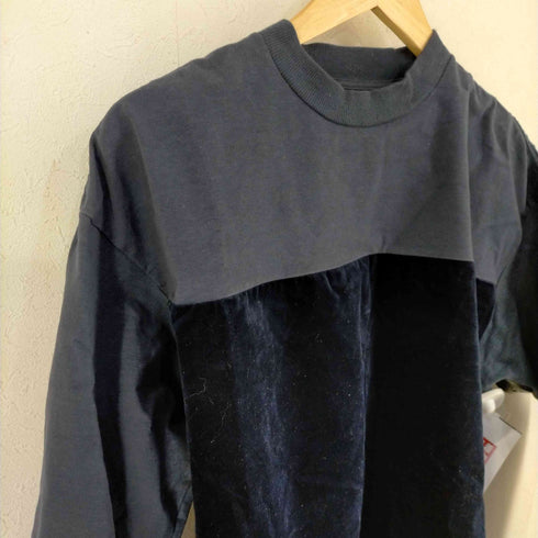 エヌハリウッド N.HOOLYWOOD ベロア 切替えカットソー メンズ US:38