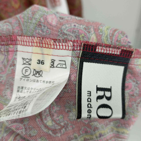 ロペ ROPE ペイズリー柄Vネックマキシワンピース レディース JPN:36