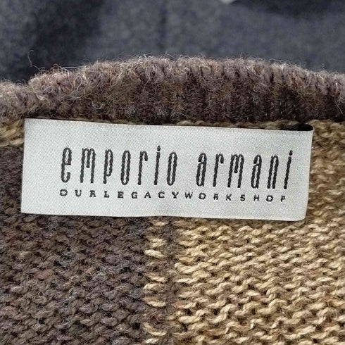 エンポリオアルマーニ EMPORIO ARMANI NOBILE ROUNDNECK Tiramisu ロゴニット メンズ 48