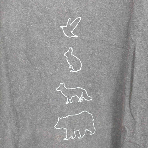 マウンテンリサーチ MOUNTAIN RESEARCH 動物刺繍 半袖Tシャツ メンズ JPN:XL