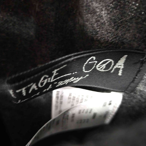 ゴア goa カシミア混 ウールフレアスカート レディース F