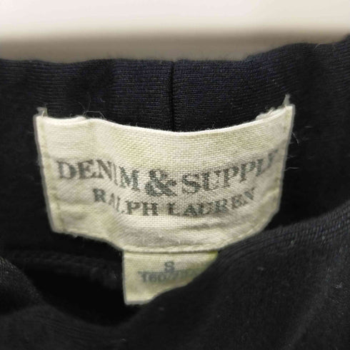 デニムアンドサプライ ラルフローレン DENIM & SUPPLY RALPH LAUREN レザー切替スウェットバイカーパンツ レディース S