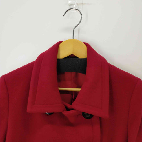 ロッソ ROSSO ダブルボタン ウールナイロンコート レディース M