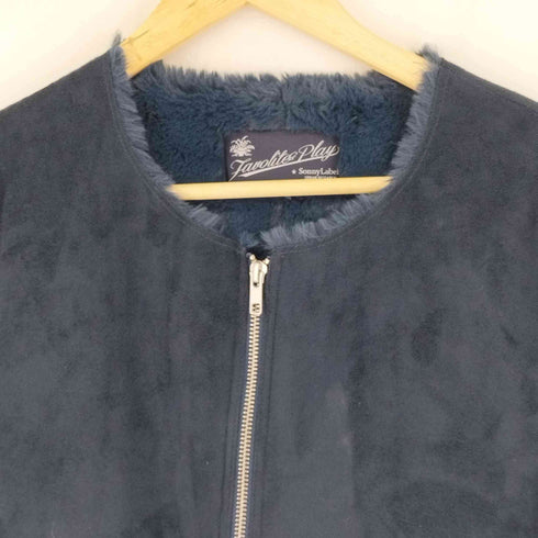 アーバンリサーチサニーレーベル URBAN RESEARCH Sonny Label ノーカラーフェイクムートン コート レディース JPN:38