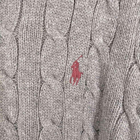 ポロラルフローレン POLO RALPH LAUREN ポニー刺しゅうケーブルニットセーター メンズ JPN:L