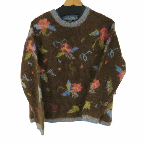ICELANDIC DESIGN 90S モヘア混フラワーニット レディース JPN:M