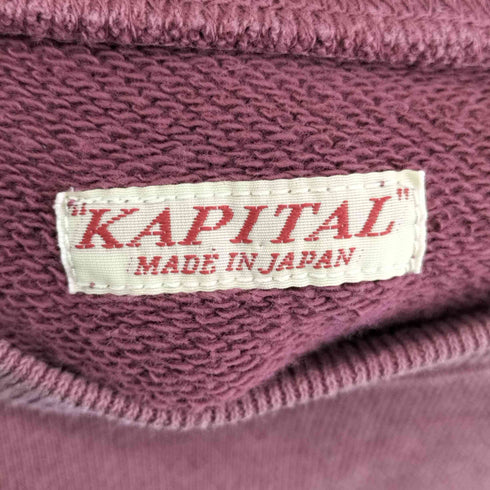 キャピタル KAPITAL ECO Fleece Laglan Crew Sweatshirts PIANO COLLEGE メンズ JPN:3