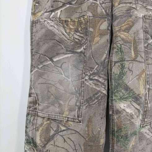 カーハート Carhartt ベトナム製 コットン ダック地 リアルツリーカモ ダブルニー オーバーオール メンズ 14