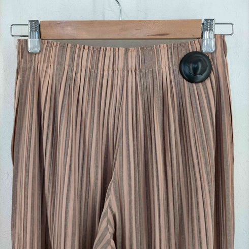 プリーツプリーズイッセイミヤケ PLEATS PLEASE ISSEY MIYAKE リネン混 プリーツワイドパンツ レディース