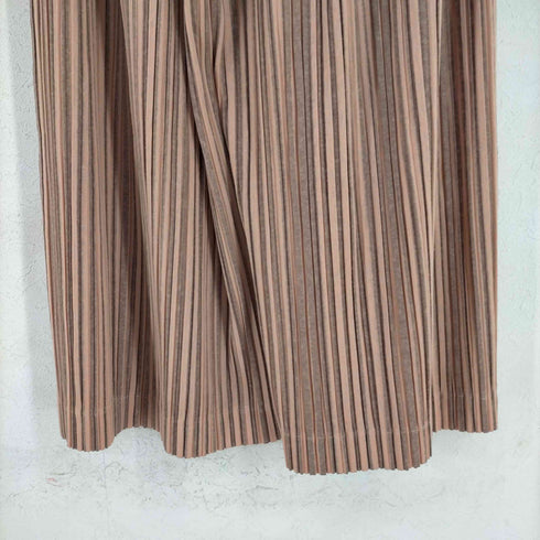 プリーツプリーズイッセイミヤケ PLEATS PLEASE ISSEY MIYAKE リネン混 プリーツワイドパンツ レディース