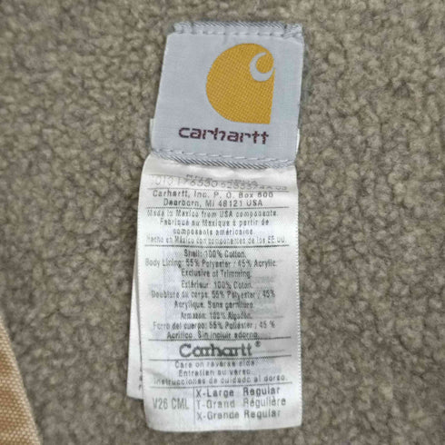 カーハート Carhartt SANDSTONE RUGGED VEST サンドストーン ラゲッジ ベスト メンズ import:XL