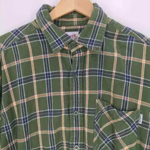 カーハート Carhartt コットン フランネルシャツ メンズ import:L