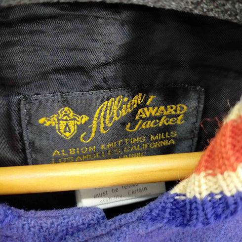 allion awards USA製 レザー切替スタジャン メンズ 40