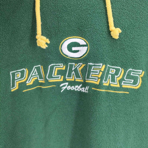エヌエフエル NFL フットボール チームロゴ刺繍 ラグラン フリース プルオーバーパーカー メンズ