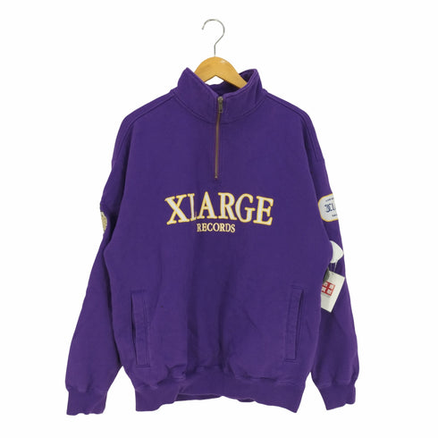 エクストララージ X-LARGE XL RECORDS HALF ZIP PULLOVER SWEAT ハーフジップ プルオーバースウェット メンズ JPN:M