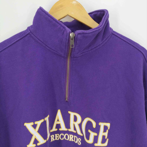 エクストララージ X-LARGE XL RECORDS HALF ZIP PULLOVER SWEAT ハーフジップ プルオーバースウェット メンズ JPN:M