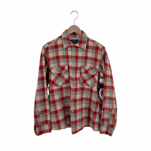 ペンドルトン PENDLETON オープンカラー ボックス チェックフランネルシャツ ボードシャツ メンズ import:M