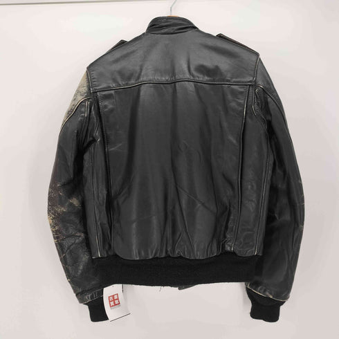 ショット Schott SPORTSWEAR MADE IN USA 70S~80S シガレットポケット レザーフライトジャケット メンズ US:38