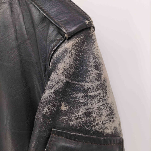 ショット Schott SPORTSWEAR MADE IN USA 70S~80S シガレットポケット レザーフライトジャケット メンズ US:38