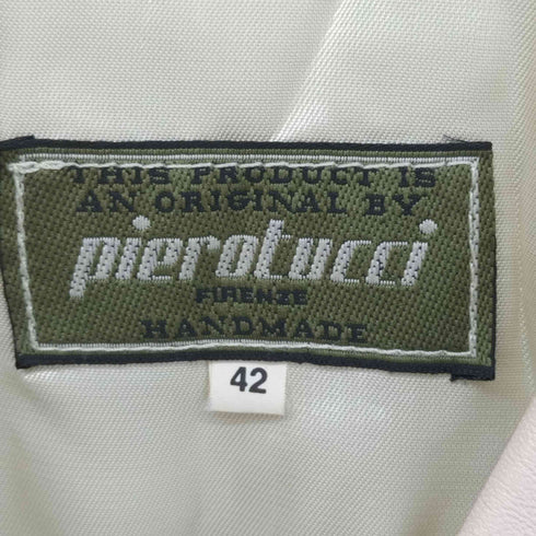 PIEROTUCCI シングルテーラード レザーテーラードジャケット レディース JPN:42
