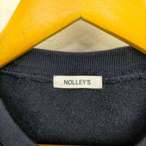 ノーリーズ NOLLEY’S ロゴプリント 製品洗い プルオーバー ビッグシルエット スウェット メンズ JPN:M