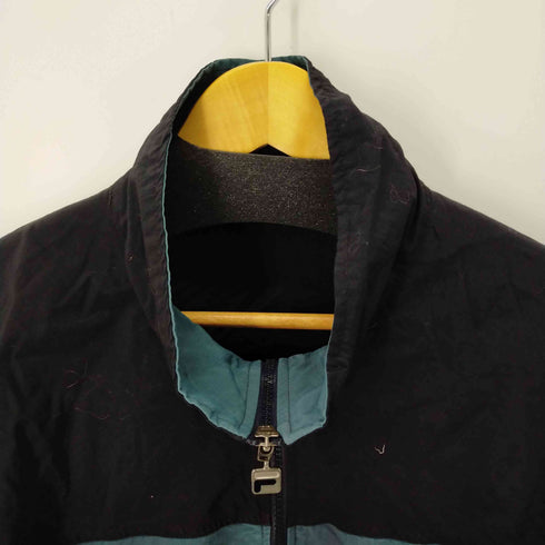 フィラ FILA ロゴ刺繍 バイカラー ナイロンジャケット メンズ JPN:L