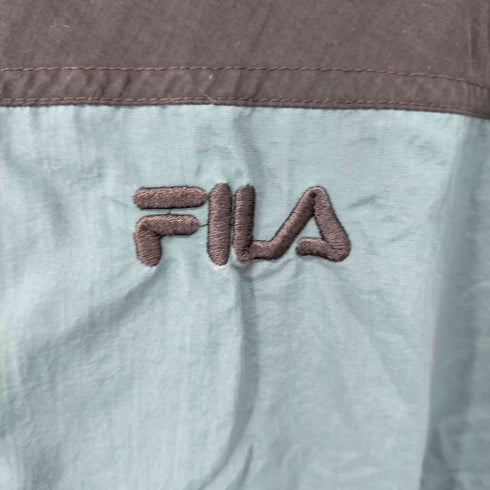フィラ FILA ロゴ刺繍 バイカラー ナイロンジャケット メンズ JPN:L