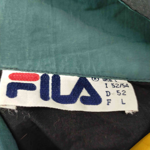 フィラ FILA ロゴ刺繍 バイカラー ナイロンジャケット メンズ JPN:L