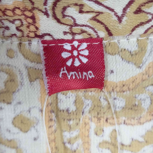 アミナ Amina 総柄 スッキパーワンピース レディース