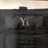 ワイズ Y’s 16AW ウールストライプ 裾切替 裾スナップ スラックス レディース 1