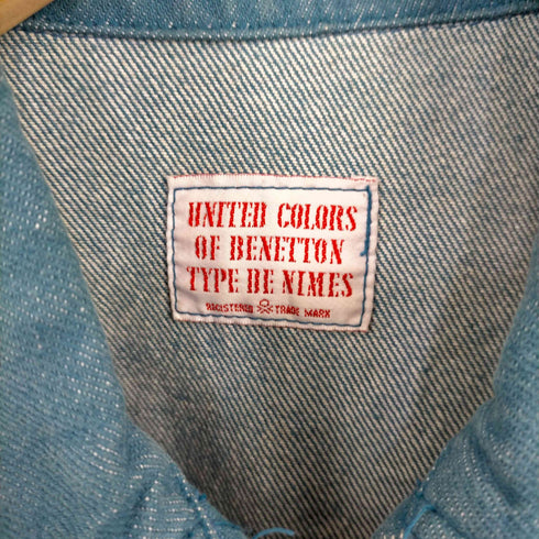 ユナイテッドカラーズオブベネトン UNITED COLORS OF BENETTON ジップアップ デニムトラッカージャケット メンズ JPN:46