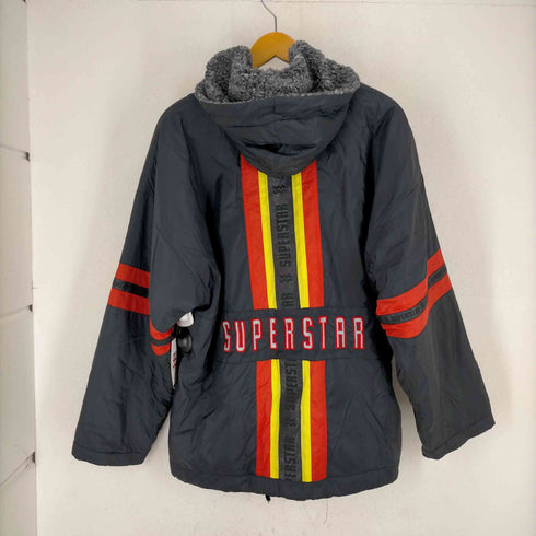 ミズノ MIZUNO EXERCISE UNIT SUPER STAR 90s 背面ロゴ 裏ボアラインデザイン フーディジャケット メンズ JPN:M