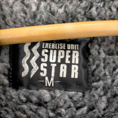 ミズノ MIZUNO EXERCISE UNIT SUPER STAR 90s 背面ロゴ 裏ボアラインデザイン フーディジャケット メンズ JPN:M