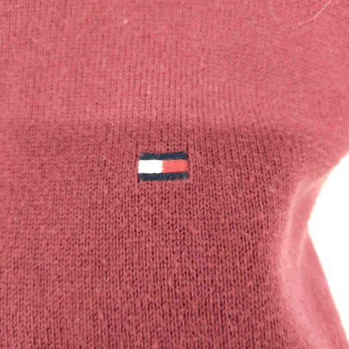 トミーヒルフィガー TOMMY HILFIGER ロゴ刺繍 Vネックニット メンズ JPN:M