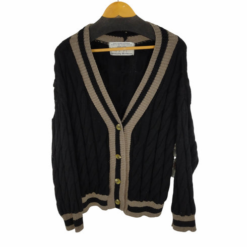 グリーンレーベルリラクシング GREEN LABEL RELAXING OLADERBY KNITWEAR ウール ケーブルカーディガン レディース