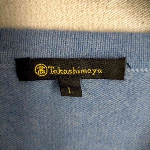 Takashimaya Vネックカシミヤニット レディース JPN:L