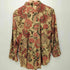 チャップス CHAPS 総柄 フラワーモチーフ ロングスリーブシャツ レディース import:L