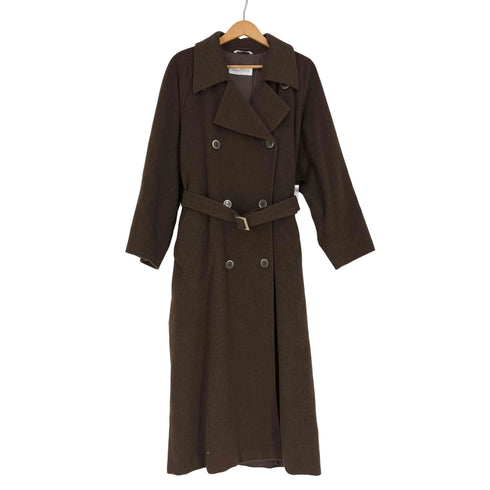 マックスマーラ MAXMARA イタリア製 白タグ pure cashmere カシミヤ100% ダブルチェスターコート レディース JPN:44