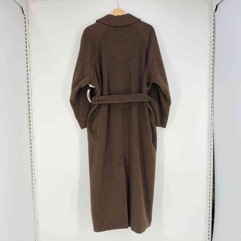 マックスマーラ MAXMARA イタリア製 白タグ pure cashmere カシミヤ100% ダブルチェスターコート レディース JPN:44