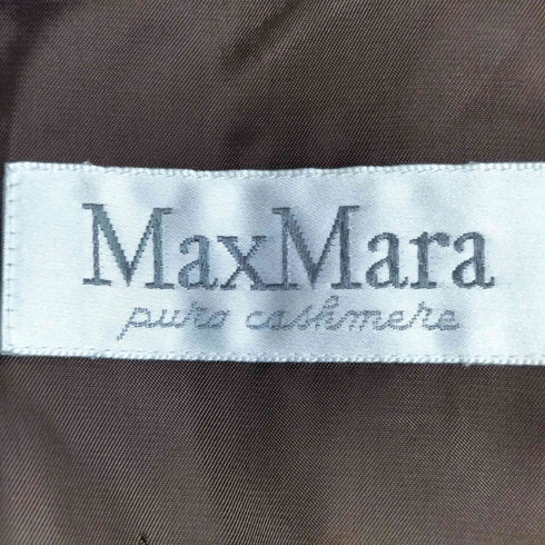 マックスマーラ MAXMARA イタリア製 白タグ pure cashmere カシミヤ100% ダブルチェスターコート レディース JPN:44