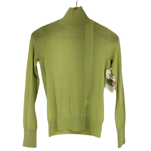バーバリー BURBERRY 21AW カシミヤ混タートルネックニット ミストグリーン レディース import:XS