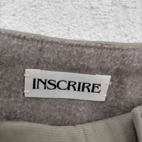 アンスクリア INSCRIRE 19AW サイドスリット センタープレスパンツ レディース JPN:36