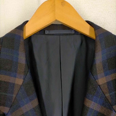 コムデギャルソンオム COMME des GARCONS HOMME 90AW 田中オム ウールチェックジャケット メンズ JPN:M